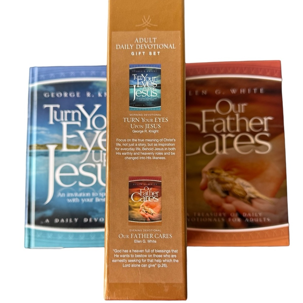 Adult Daily Devotional Gift Set 2 Books Turn Your Eyes Upon Jesus & Our - Picture 2 of 2